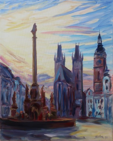 On the Great Square (100x80 cm)