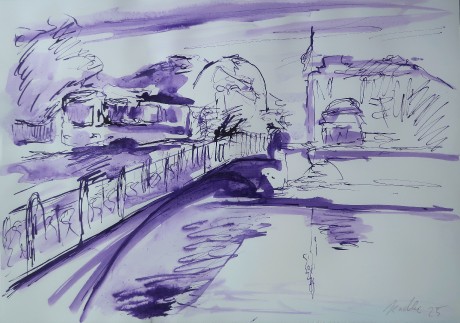 Prague Bridge (30x42 cm)