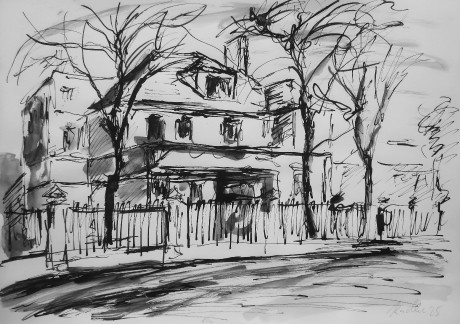 Villa sketch (30x42 cm)