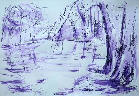 At the Wild Orlici (30x42 cm)