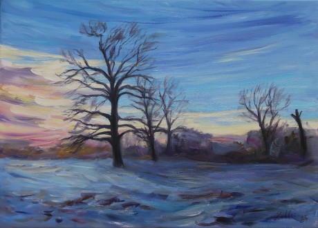 Winter landscape (50x70 cm)