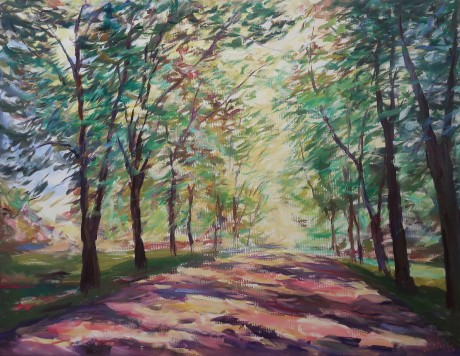 Slunce v parku (100x130 cm)