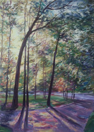 Morning in a park 2 (140x100 cm)