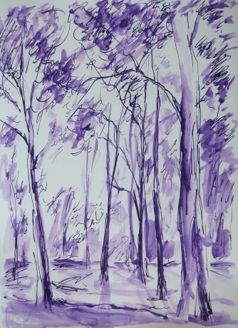  Morning in the park (42x30 cm)