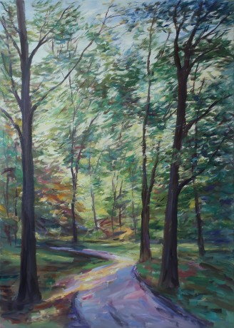 Path in a park (140x100 cm)