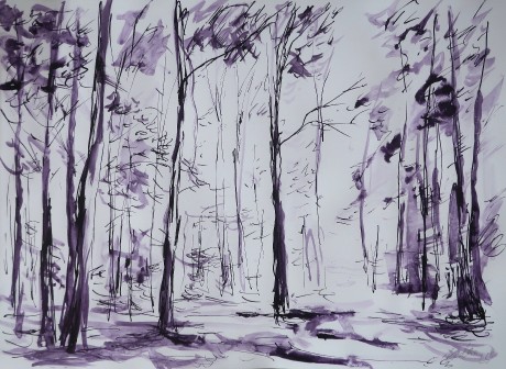  Forest interior (30x42 cm)