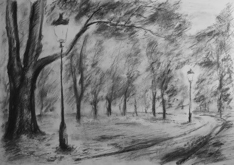 Lucerny v parku (59x84 cm)