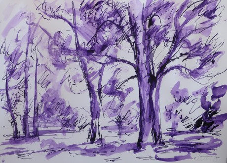  Oaks in the park 1 (30x42 cm)