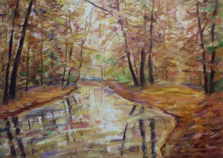 Forest stream (100x140 cm)