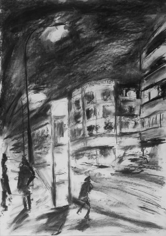 At the Grand (84x59 cm)