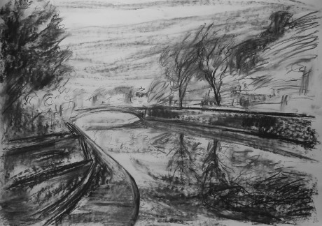 Světla na Eliščině nábřeží (59x84 cm)