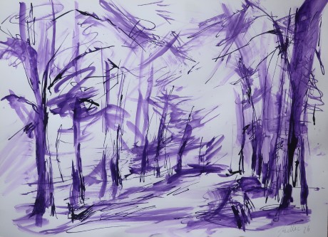 Cesta v parku (30x42 cm)