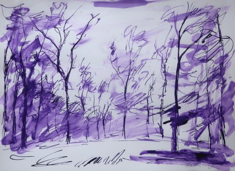 V dubovém háji (30x42 cm)