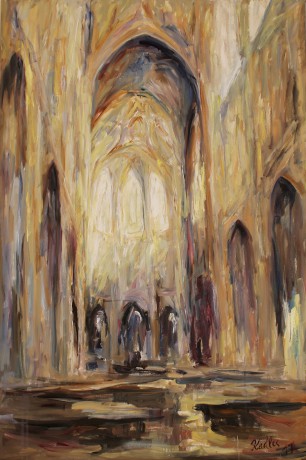 Světlo v katedrále (120x80 cm)