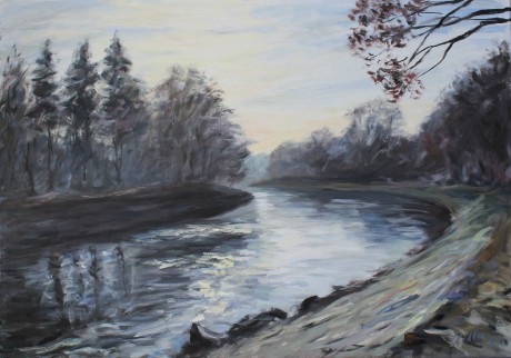 Labe under the Hučák (70x100 cm)