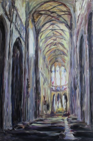 In a cathedral (st. Vít) (150x100 cm)