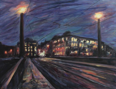 On the Manes Bridge (130x100 cm)