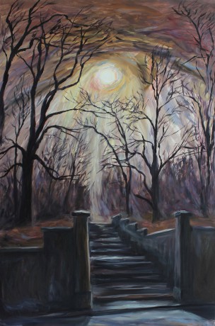 Stairs to the Park (150x100 cm)