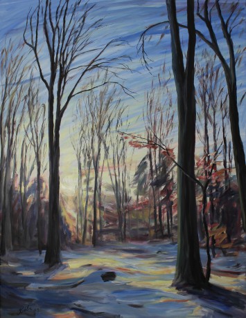 Snow in the forest (100x130 cm)