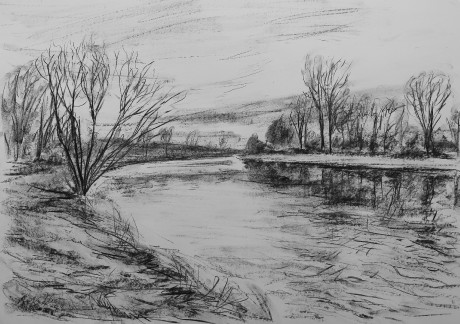 Labe v předjaří (84x59 cm)