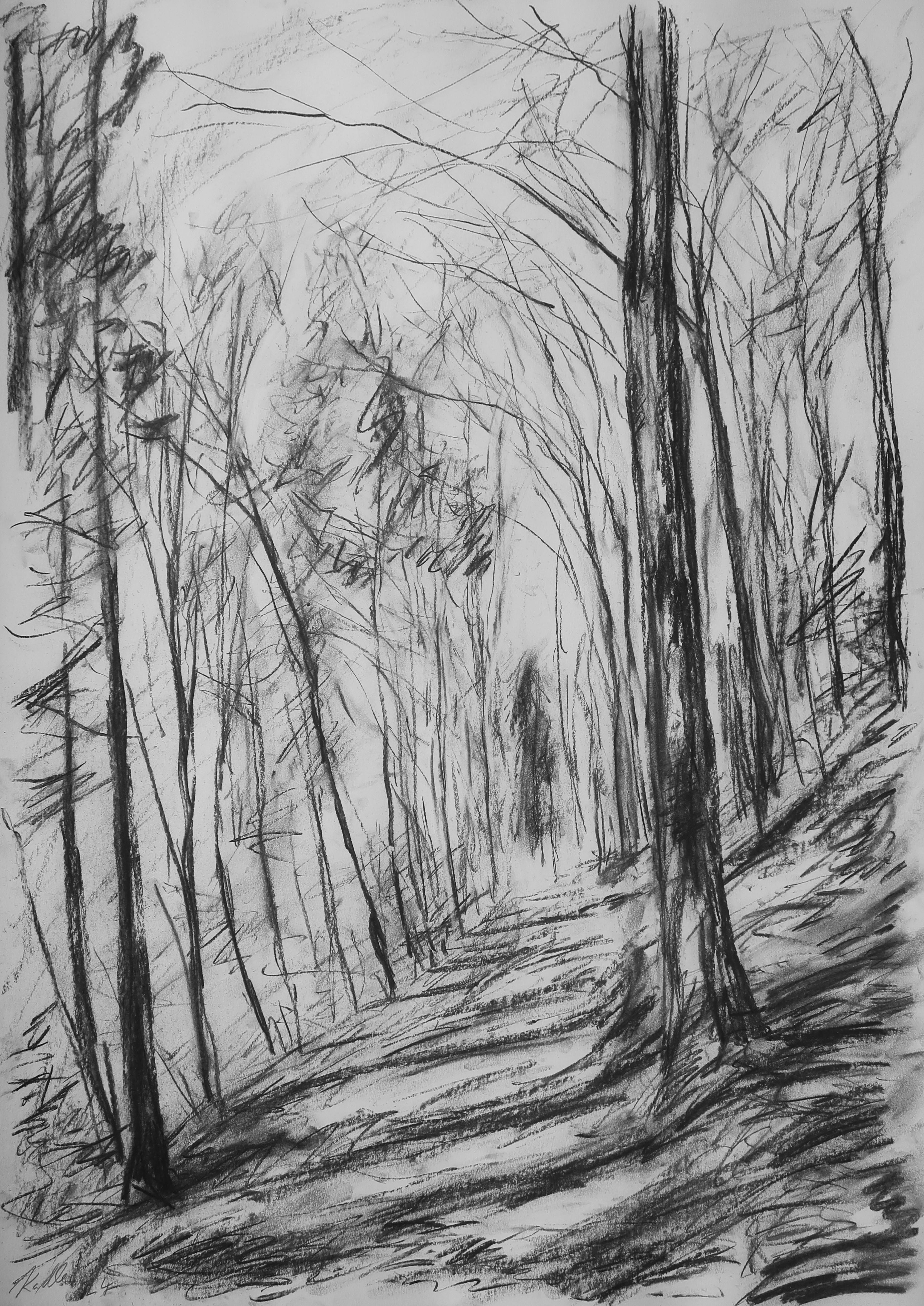 Podzimní cesta (84x59 cm)