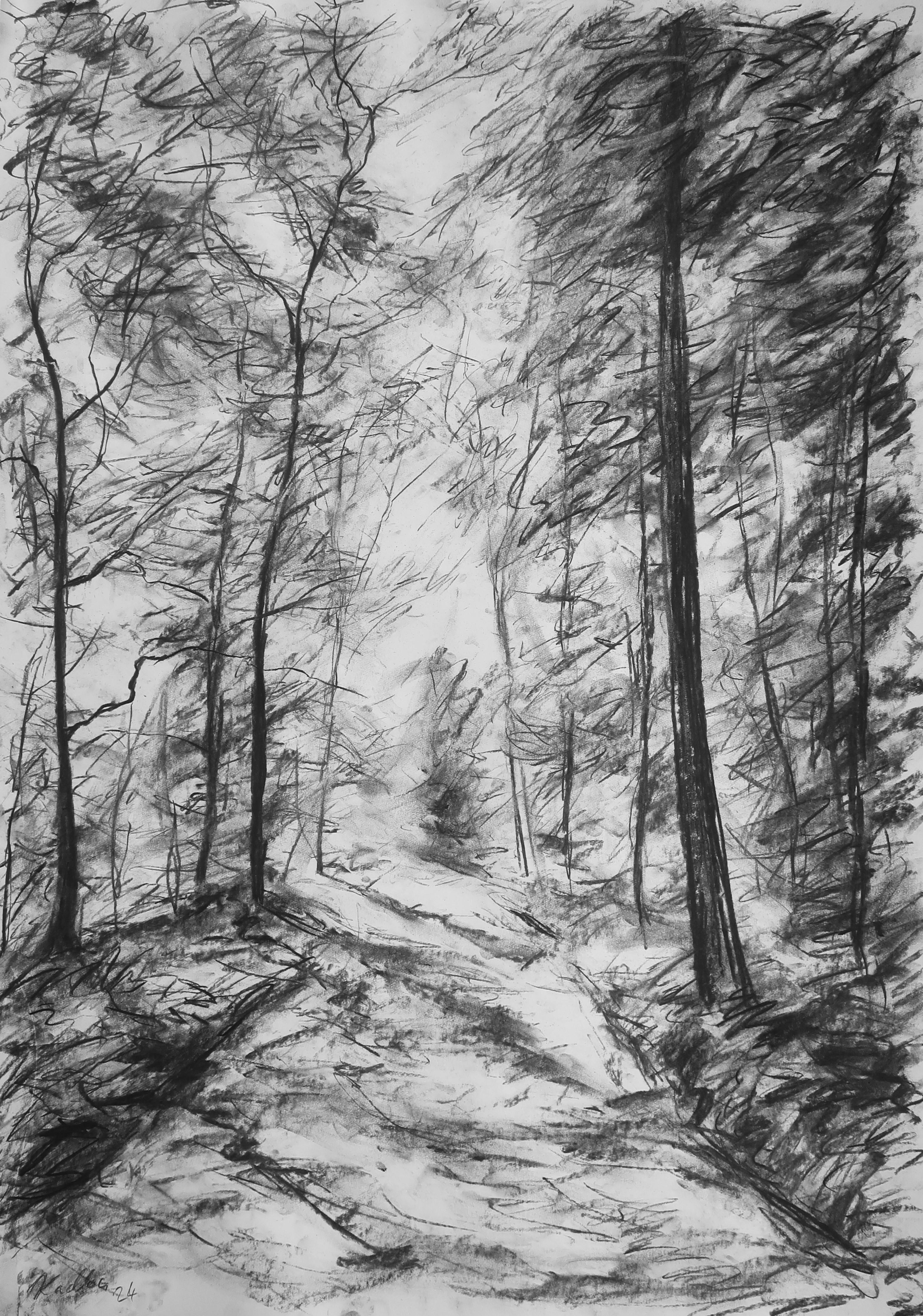 A sunny path (84x59 cm)