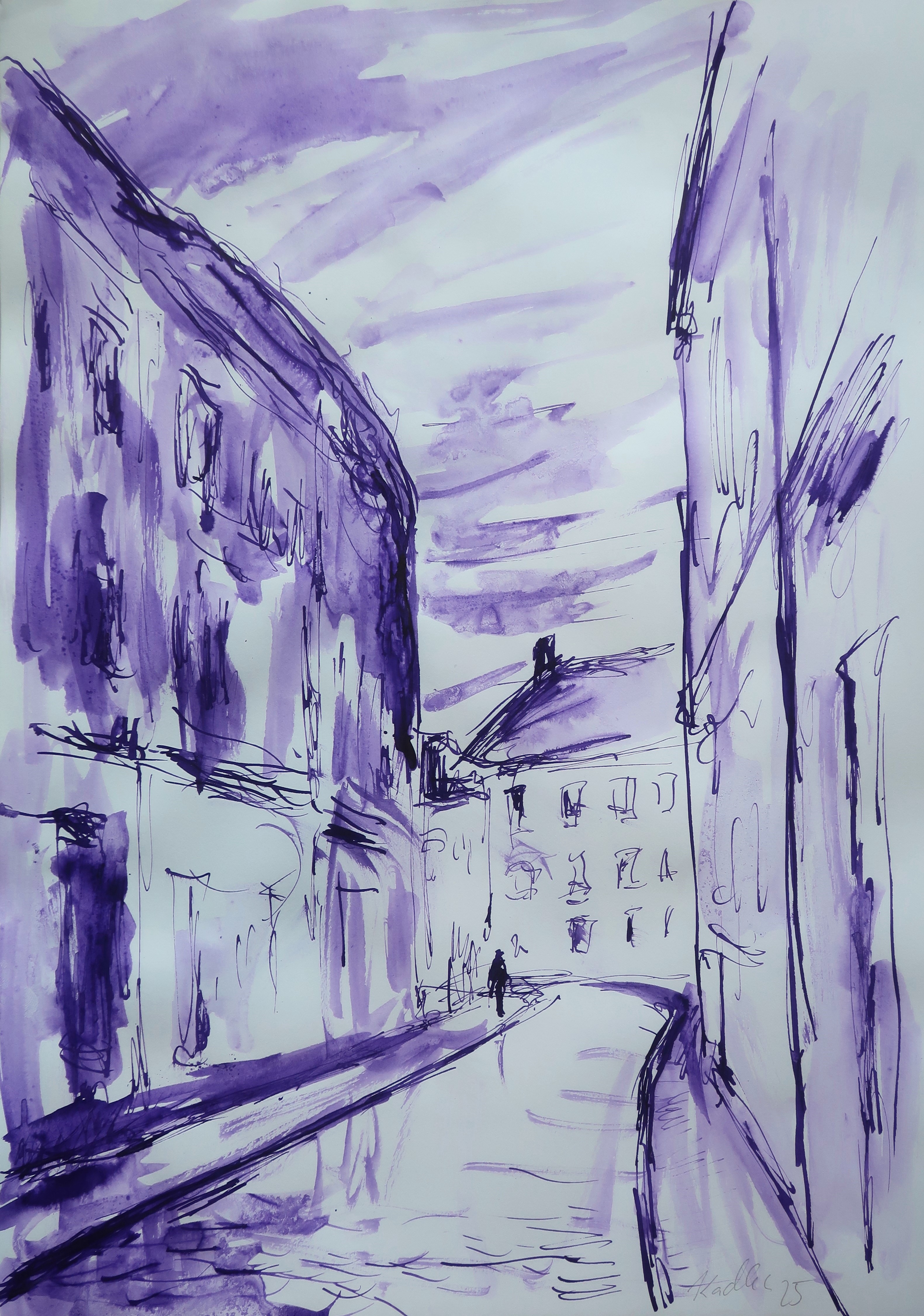 Tomkova street (42x30 cm)