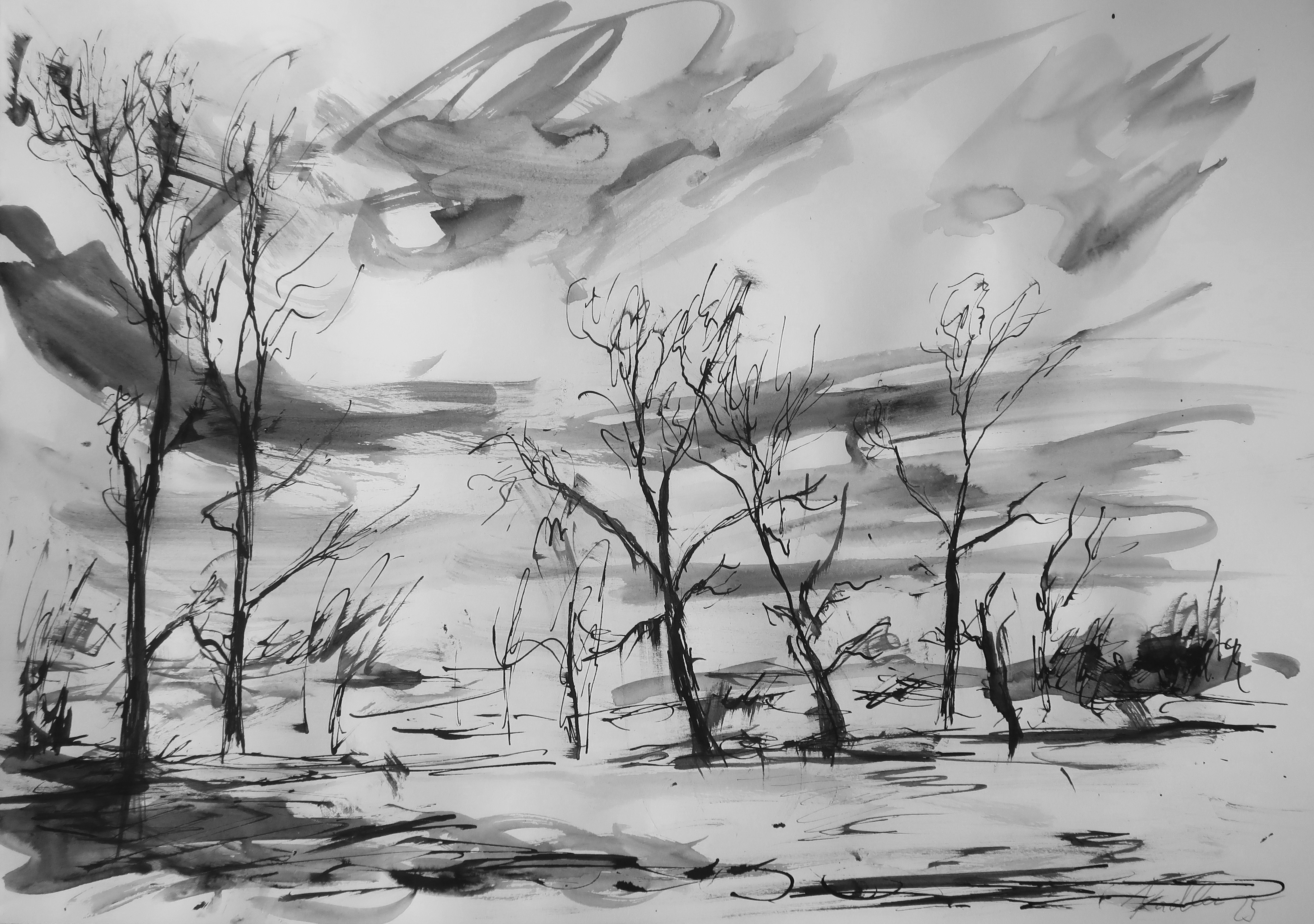Windy afternoon (30x42 cm)