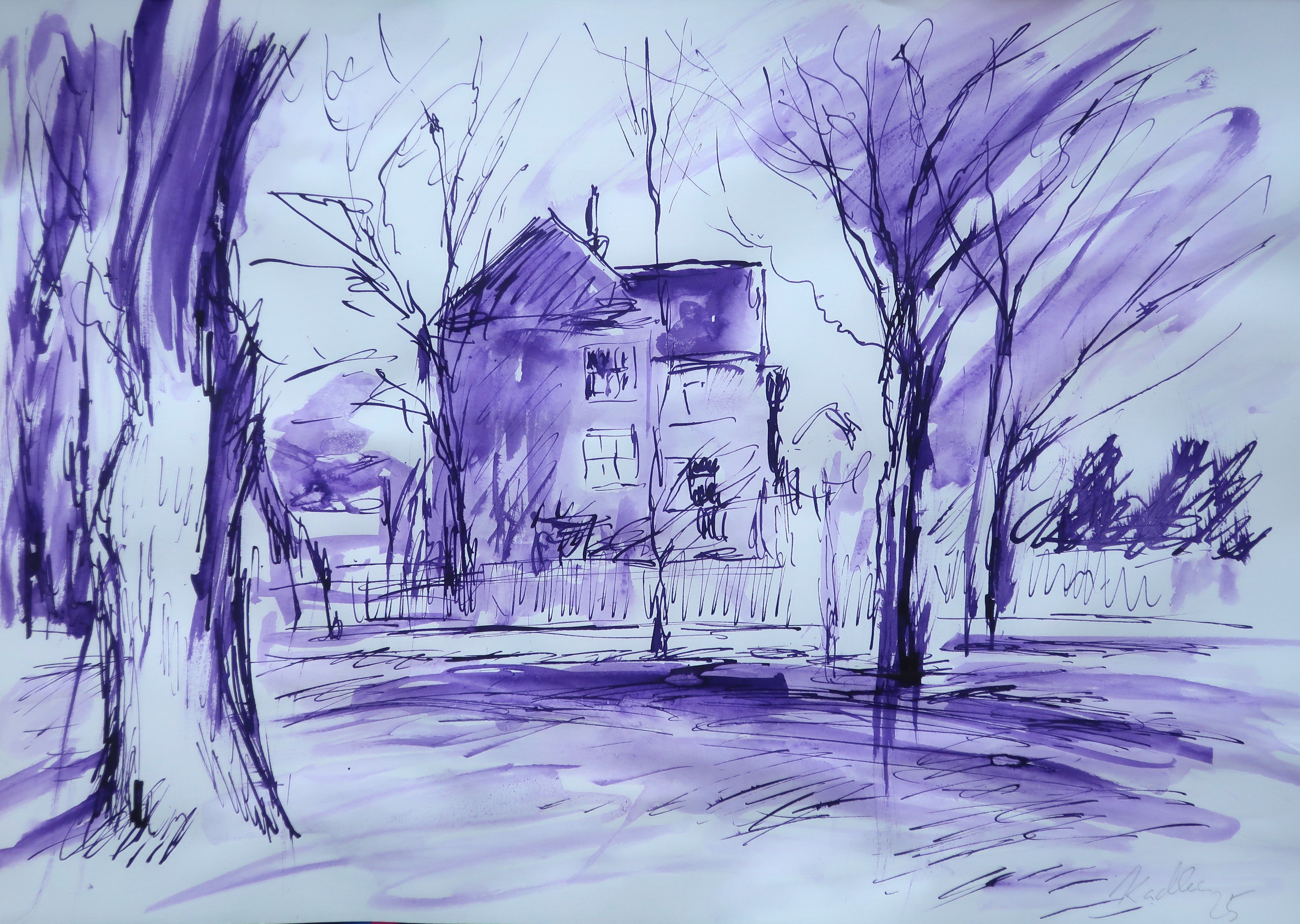 Okno v domě (30x42 cm)