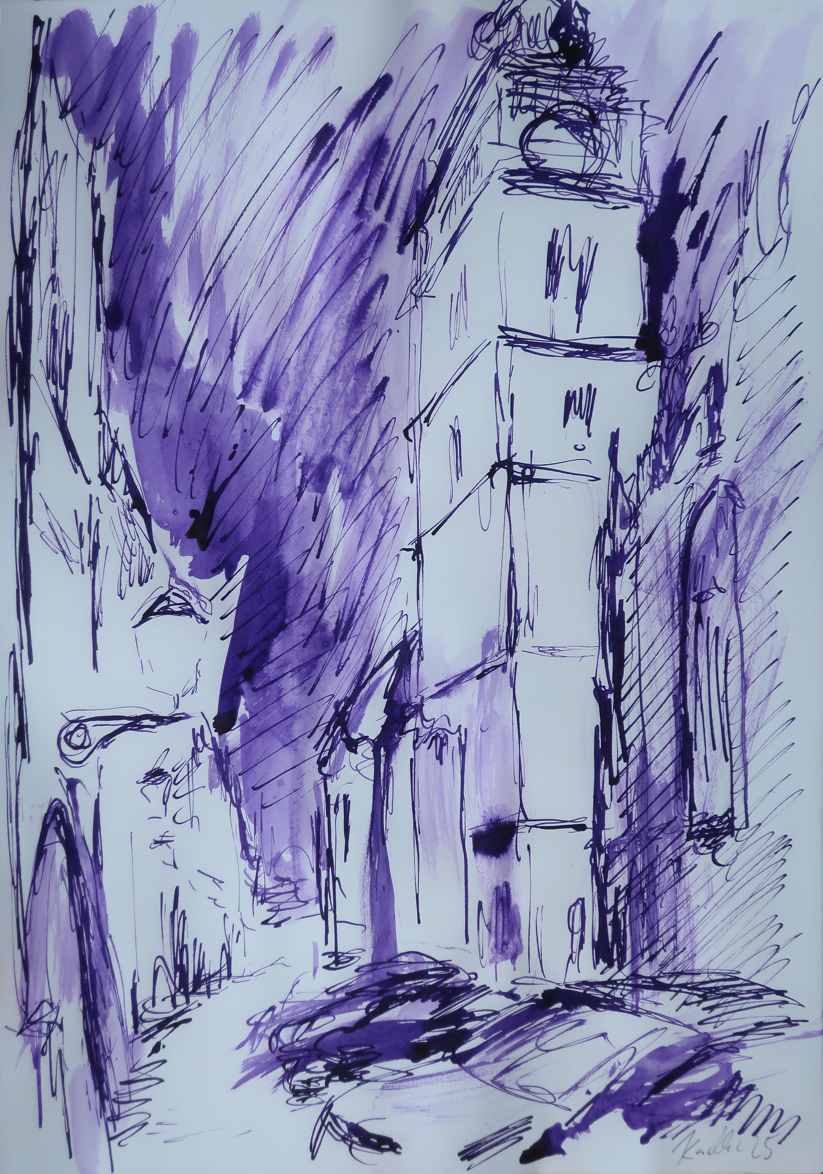 Under the White Tower (42x30 cm)
