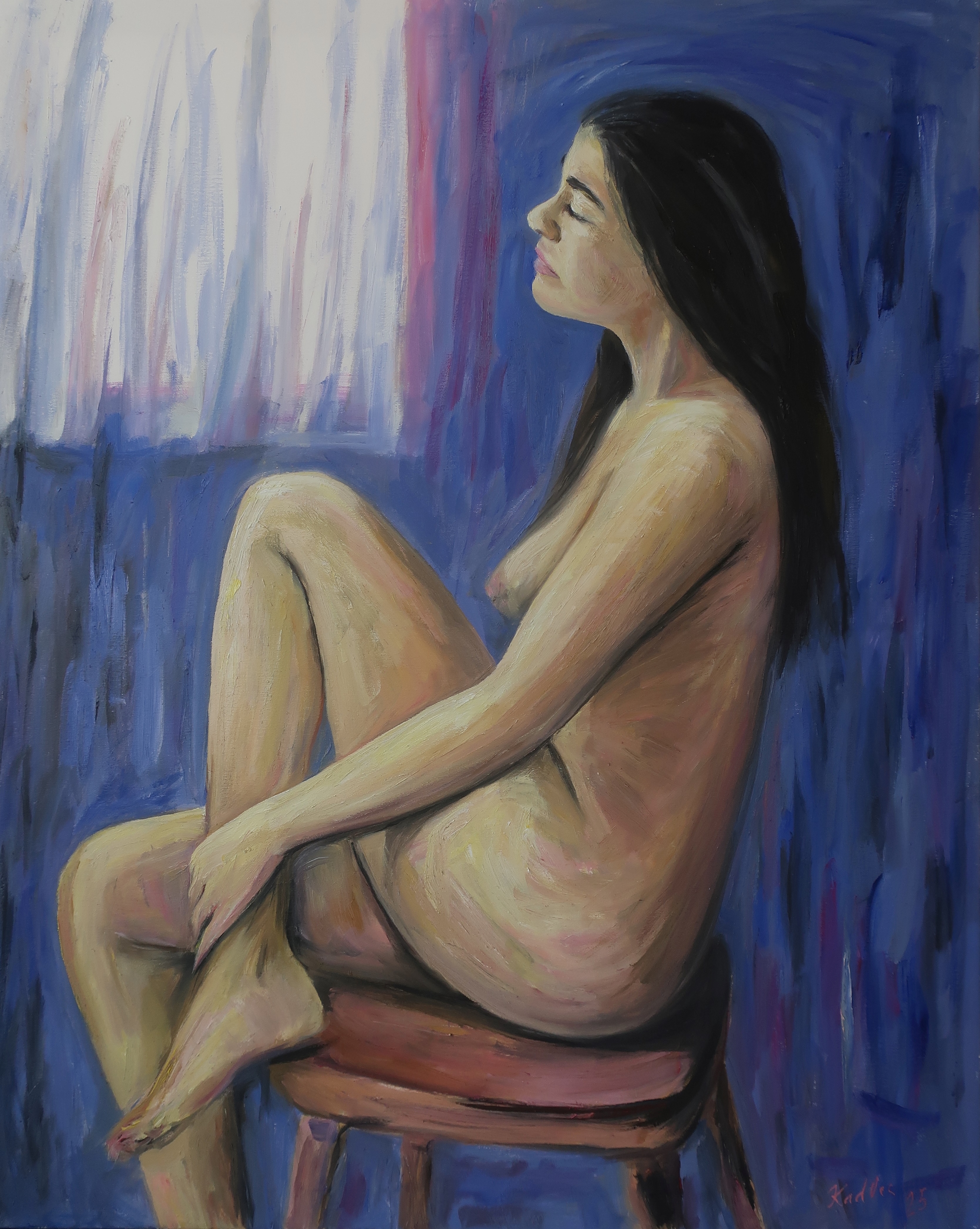 Dívka v zasnění (100x80 cm)