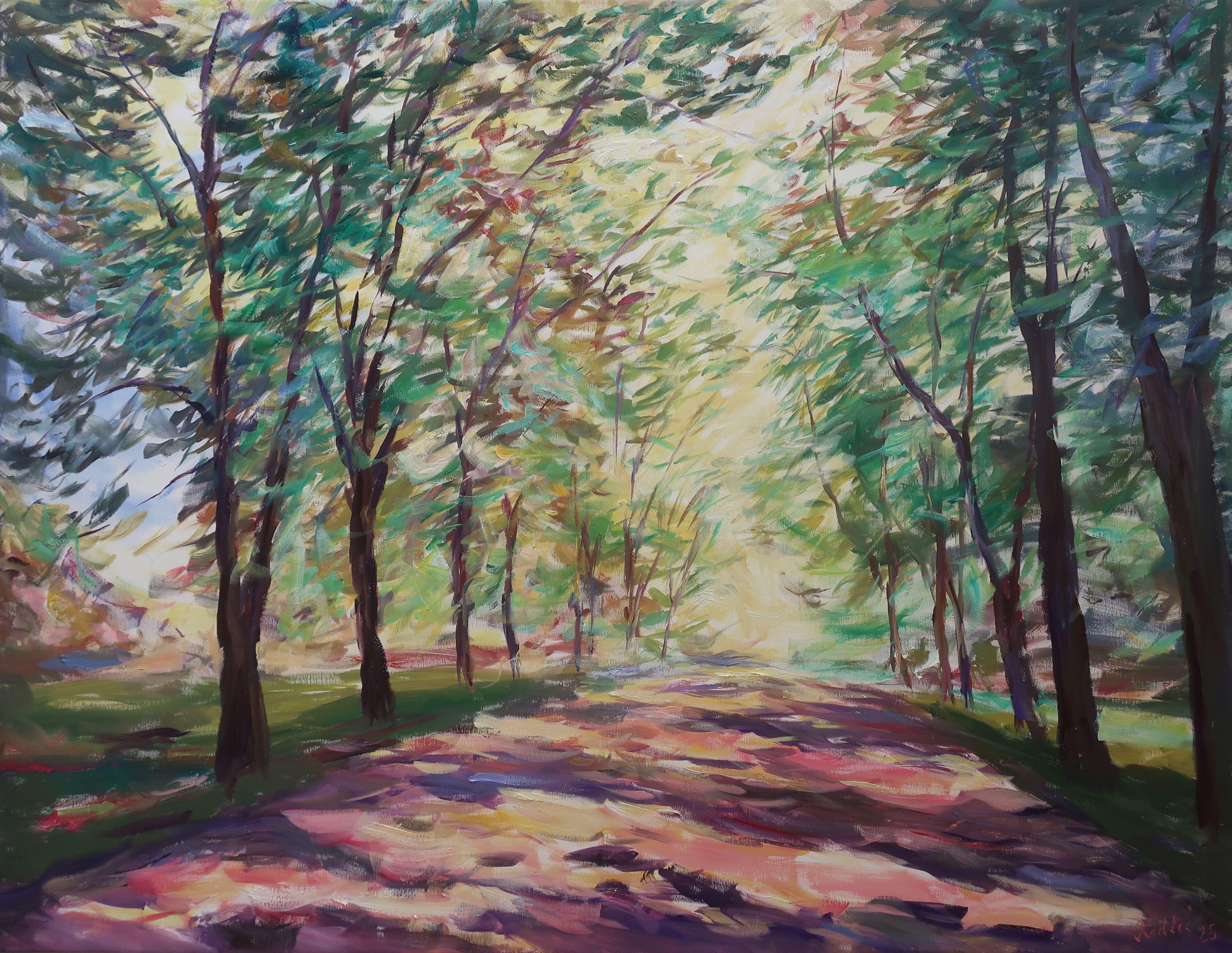 Slunce v parku (100x130 cm)
