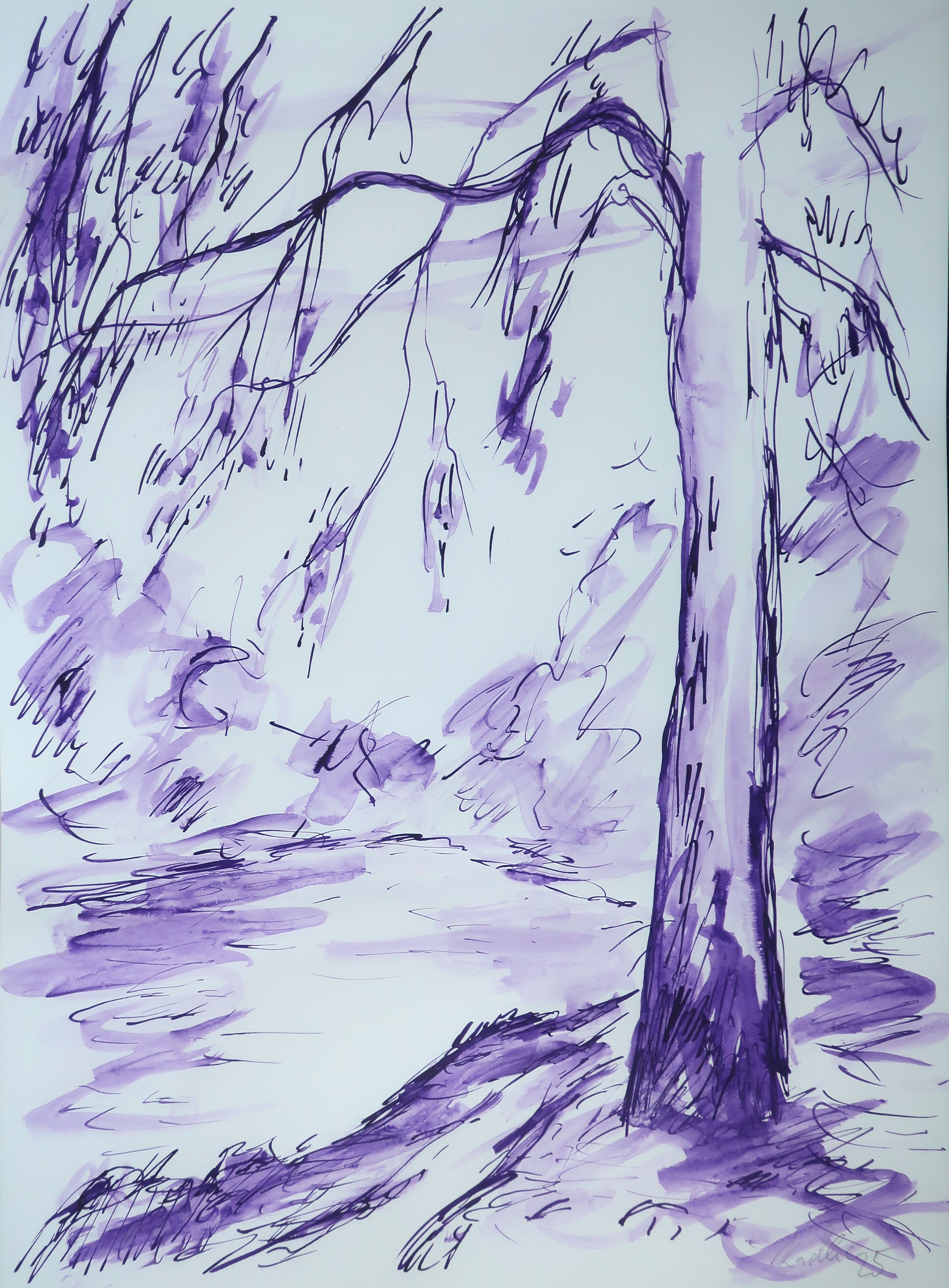 Smuteční vrba (42x30 cm)