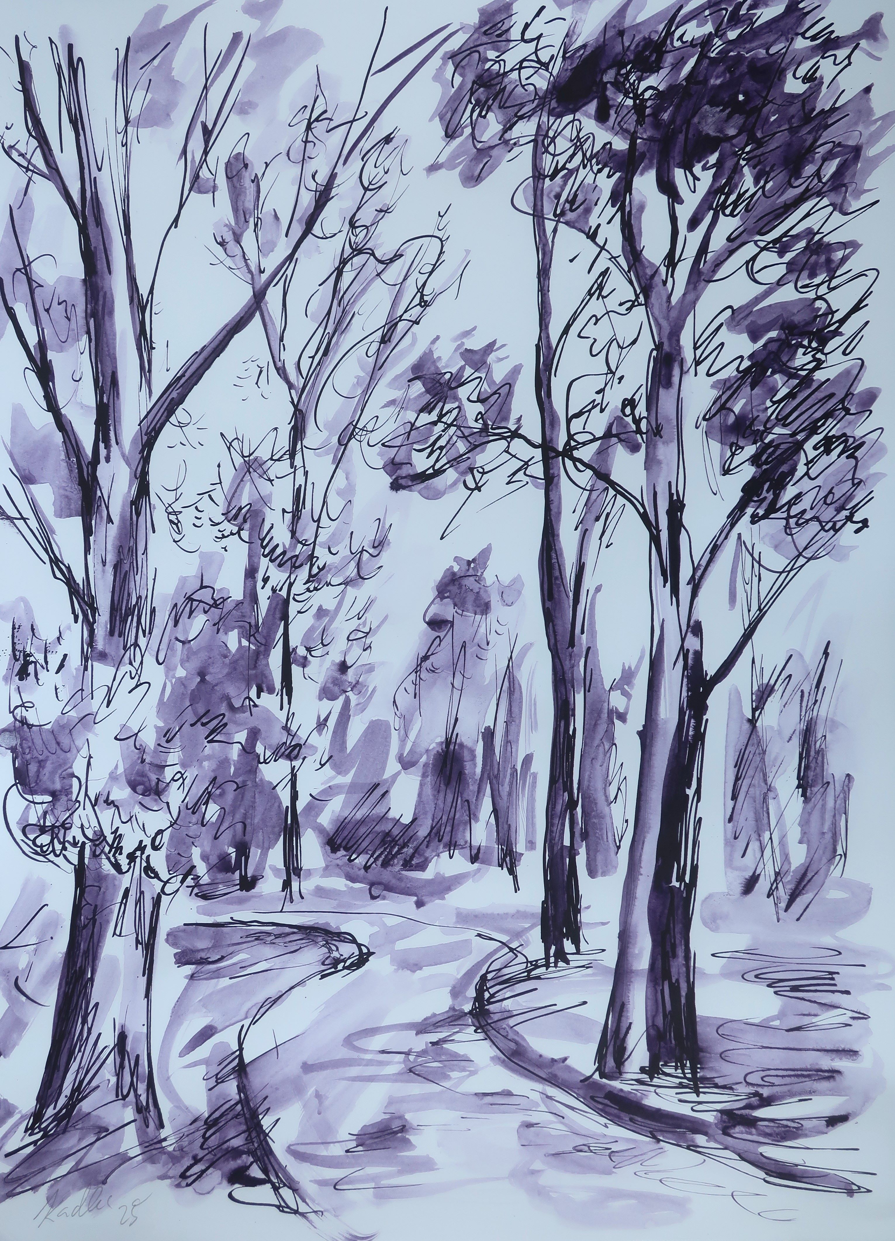 Cesta v parku (42x30 cm )