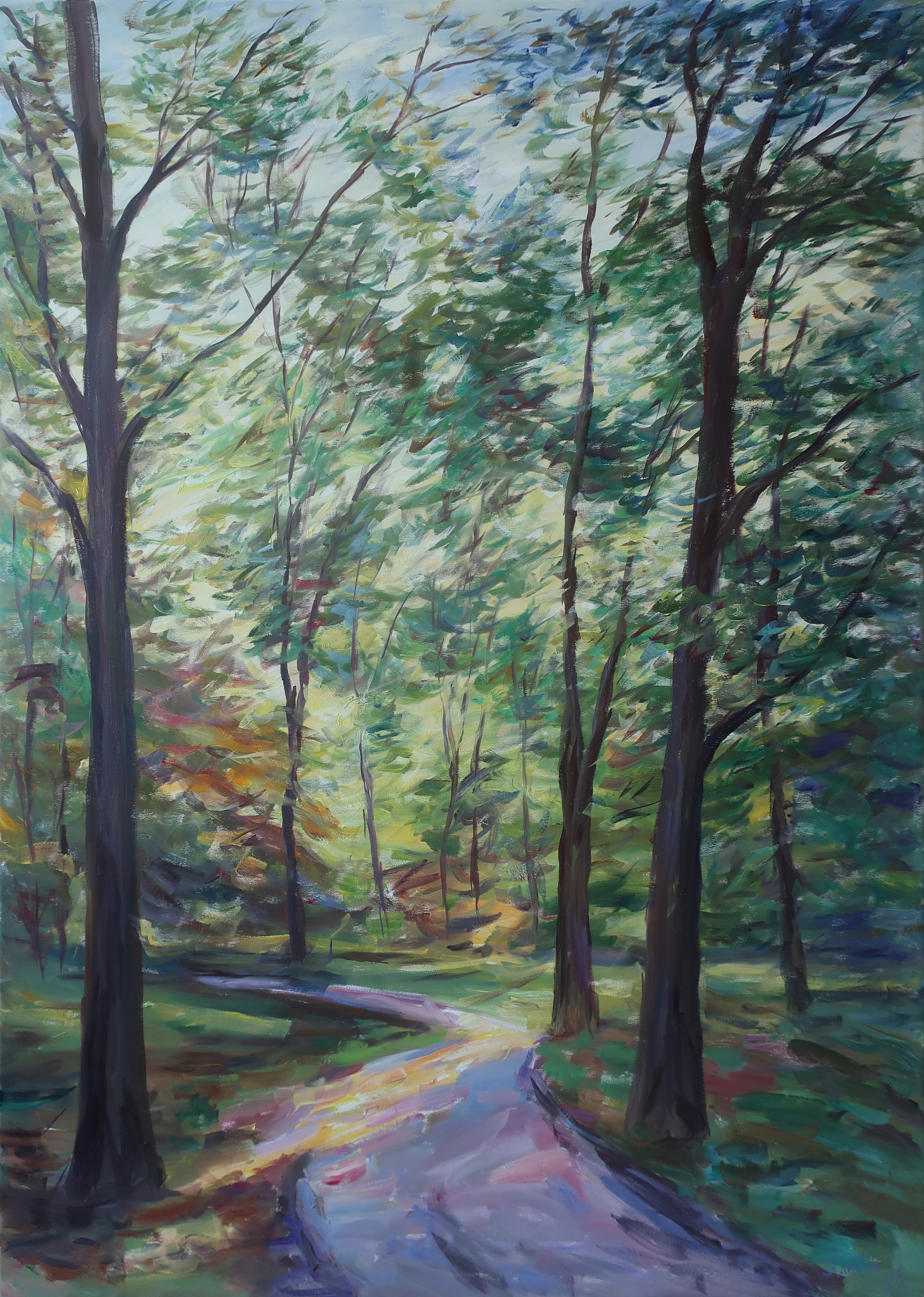 Path in a park (140x100 cm)