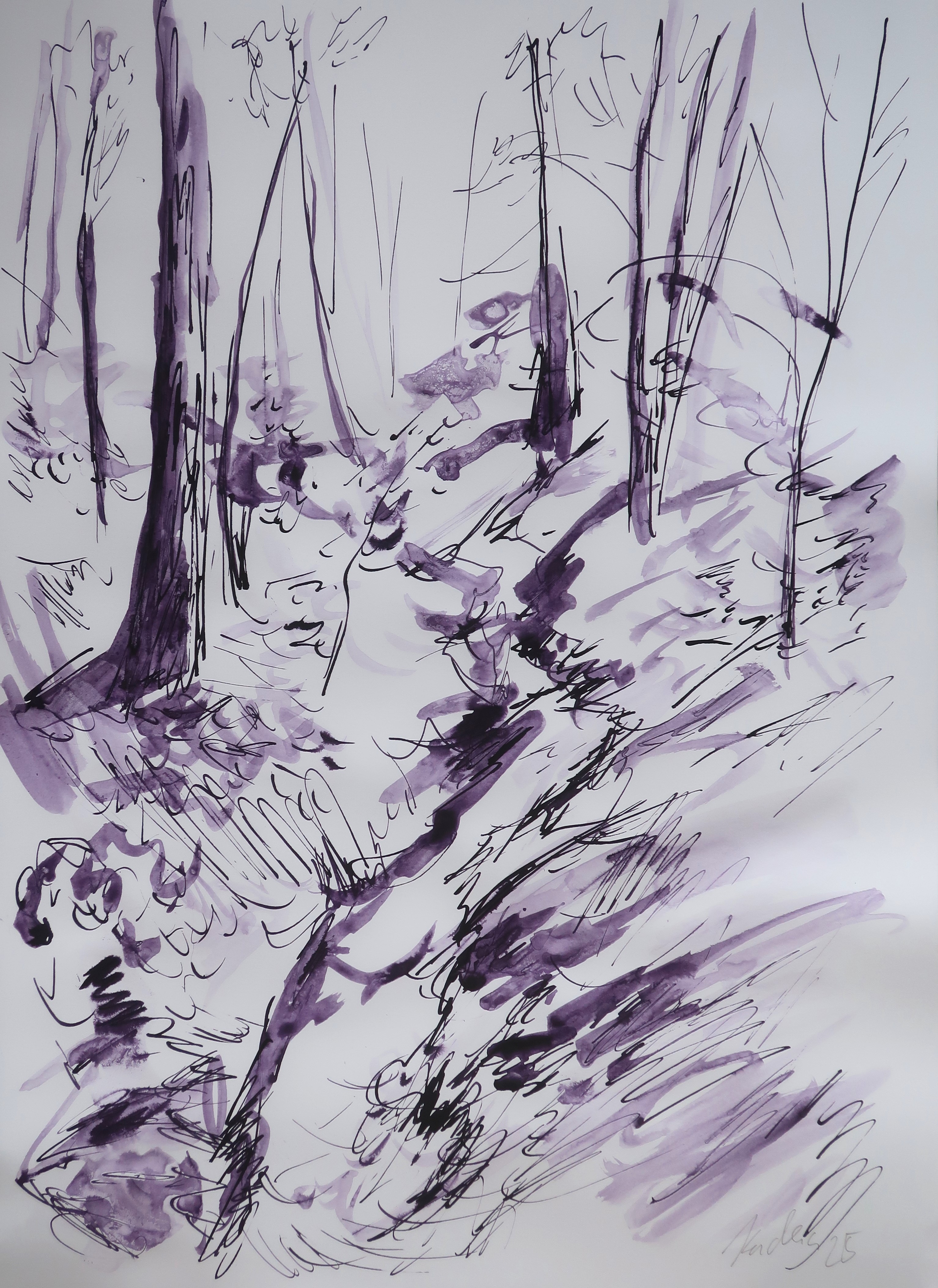 Lesní potok (42x30 cm)