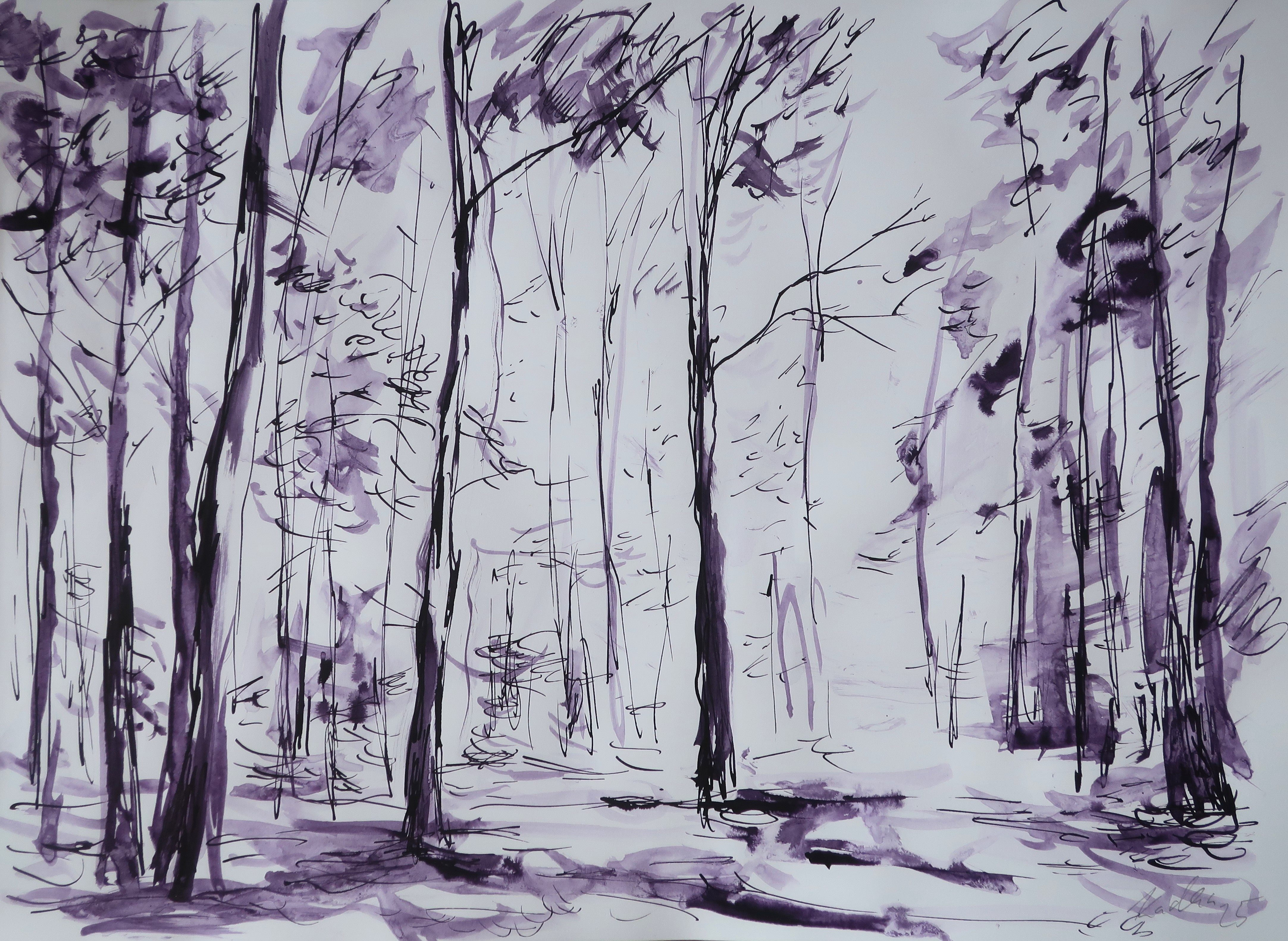 Lesní interiér (30x42 cm)