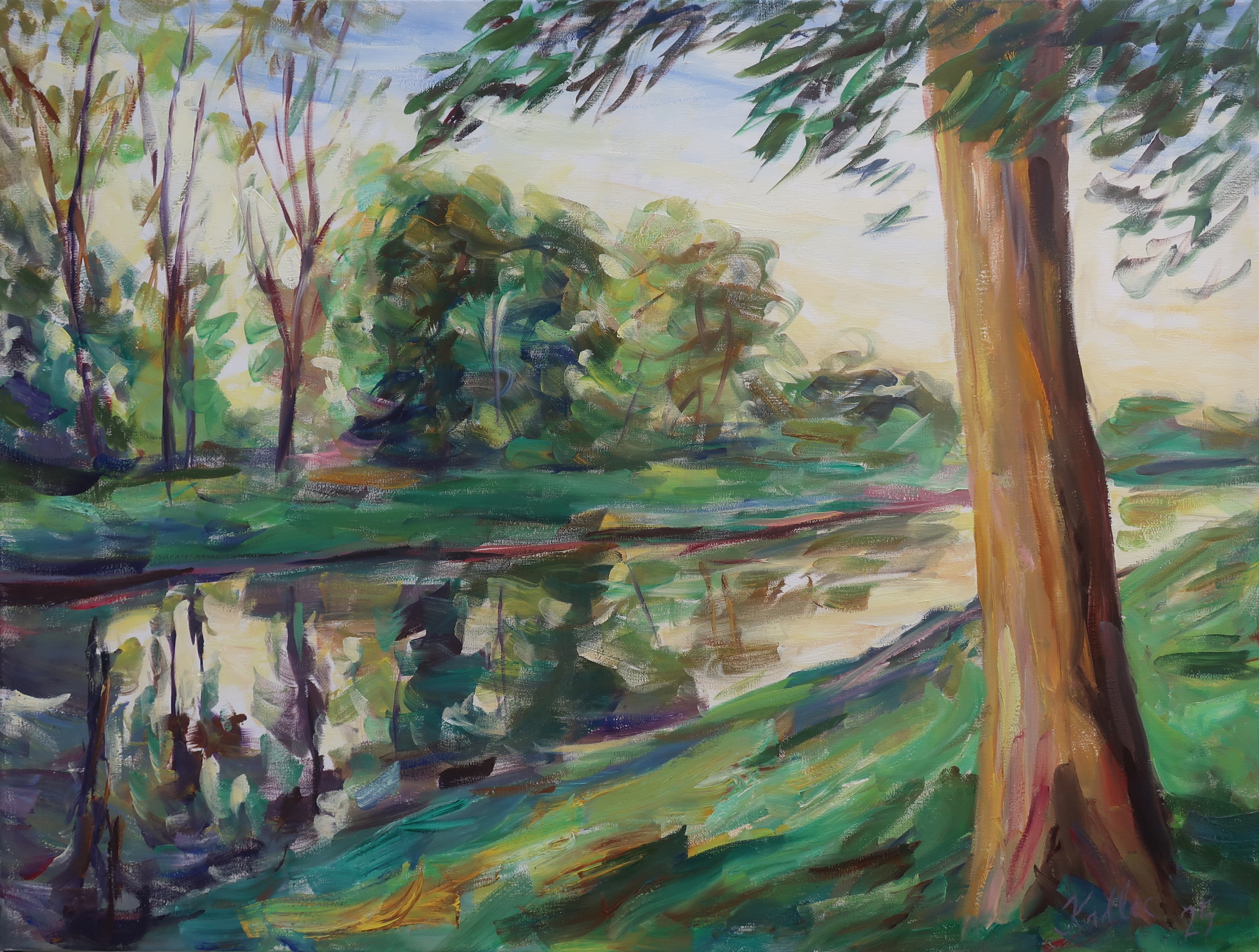 Ráno u Orlice (60x80 cm)