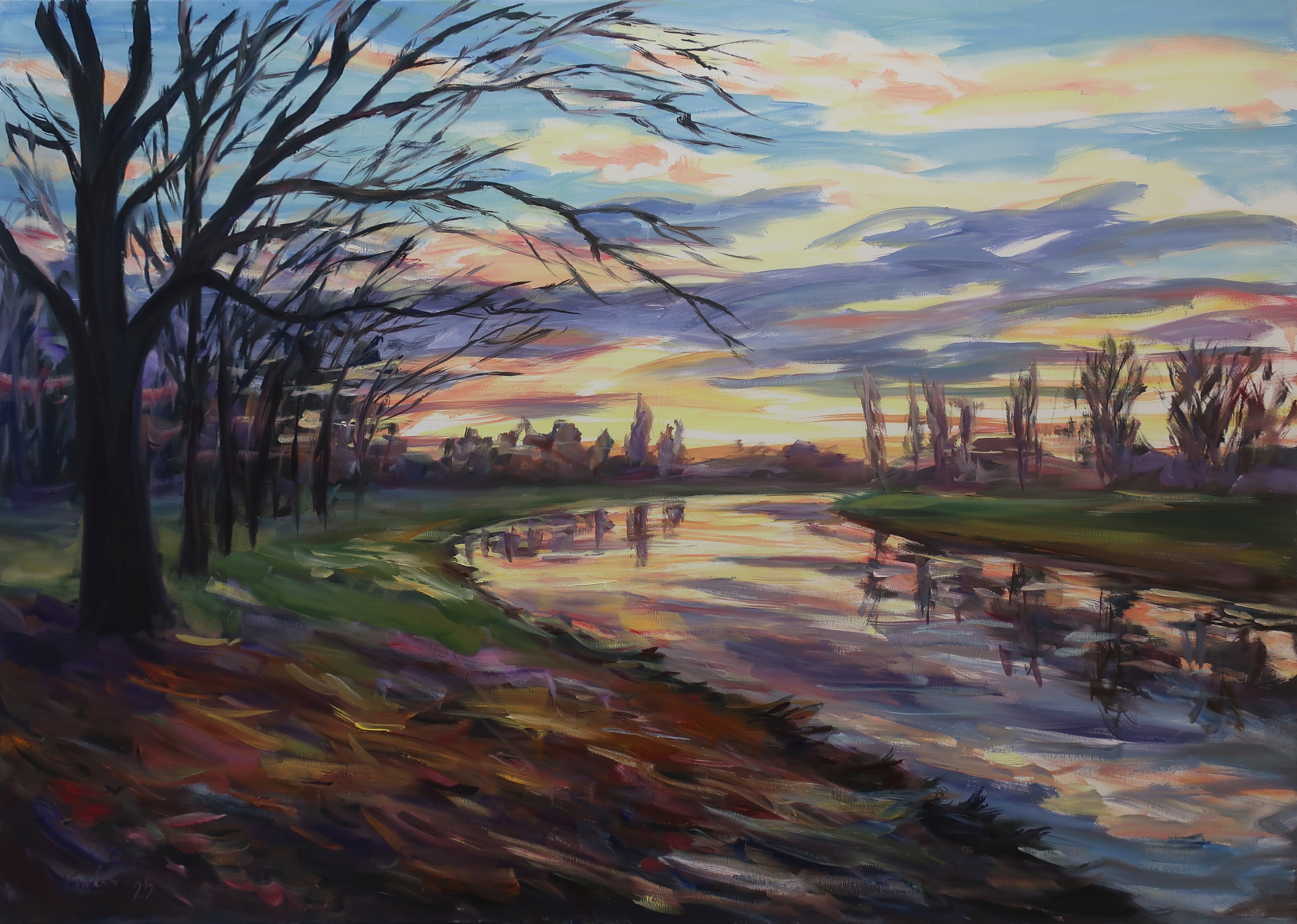 Zrcadlení (100x140 cm)