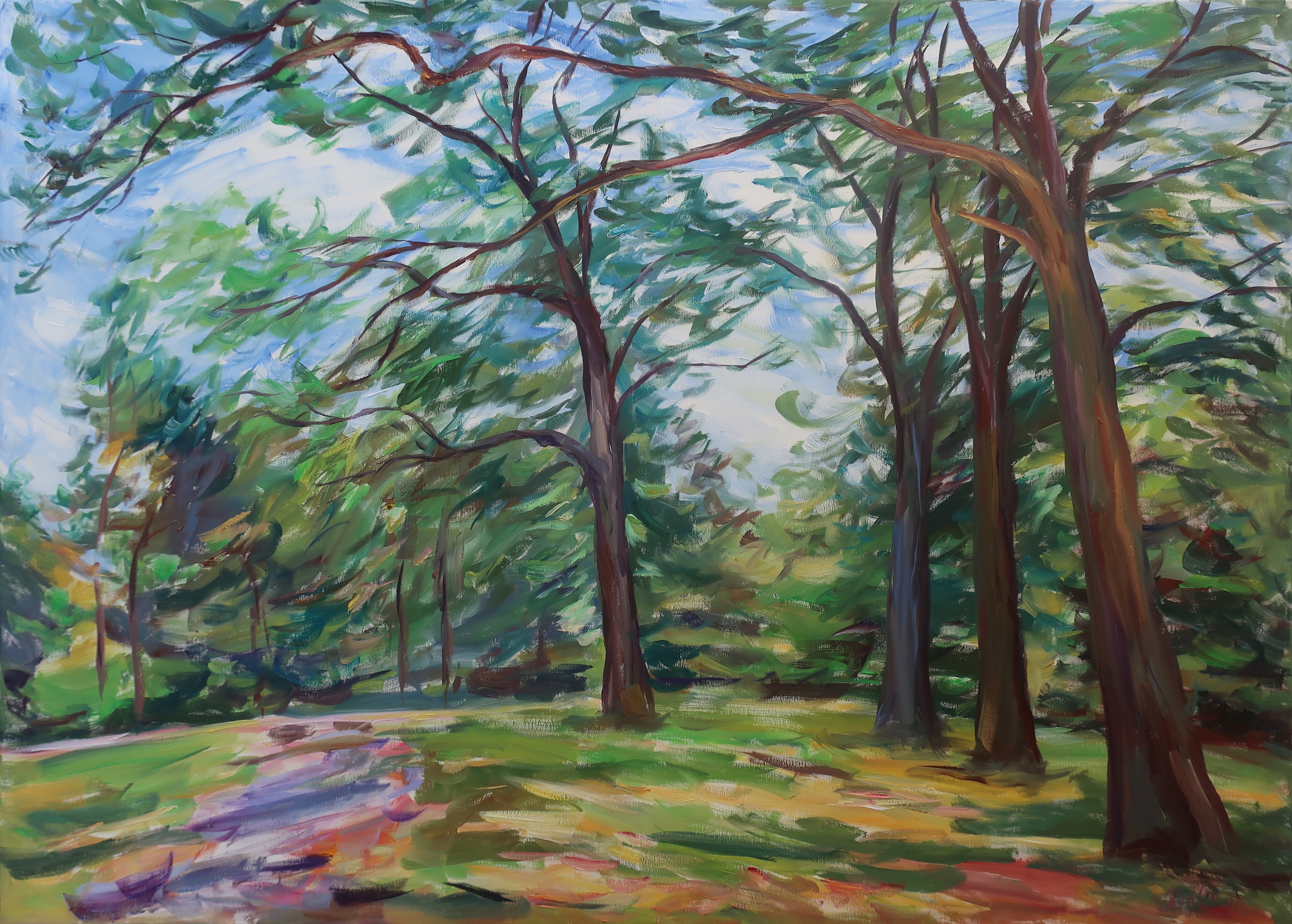 Mezi duby (100x140 cm)