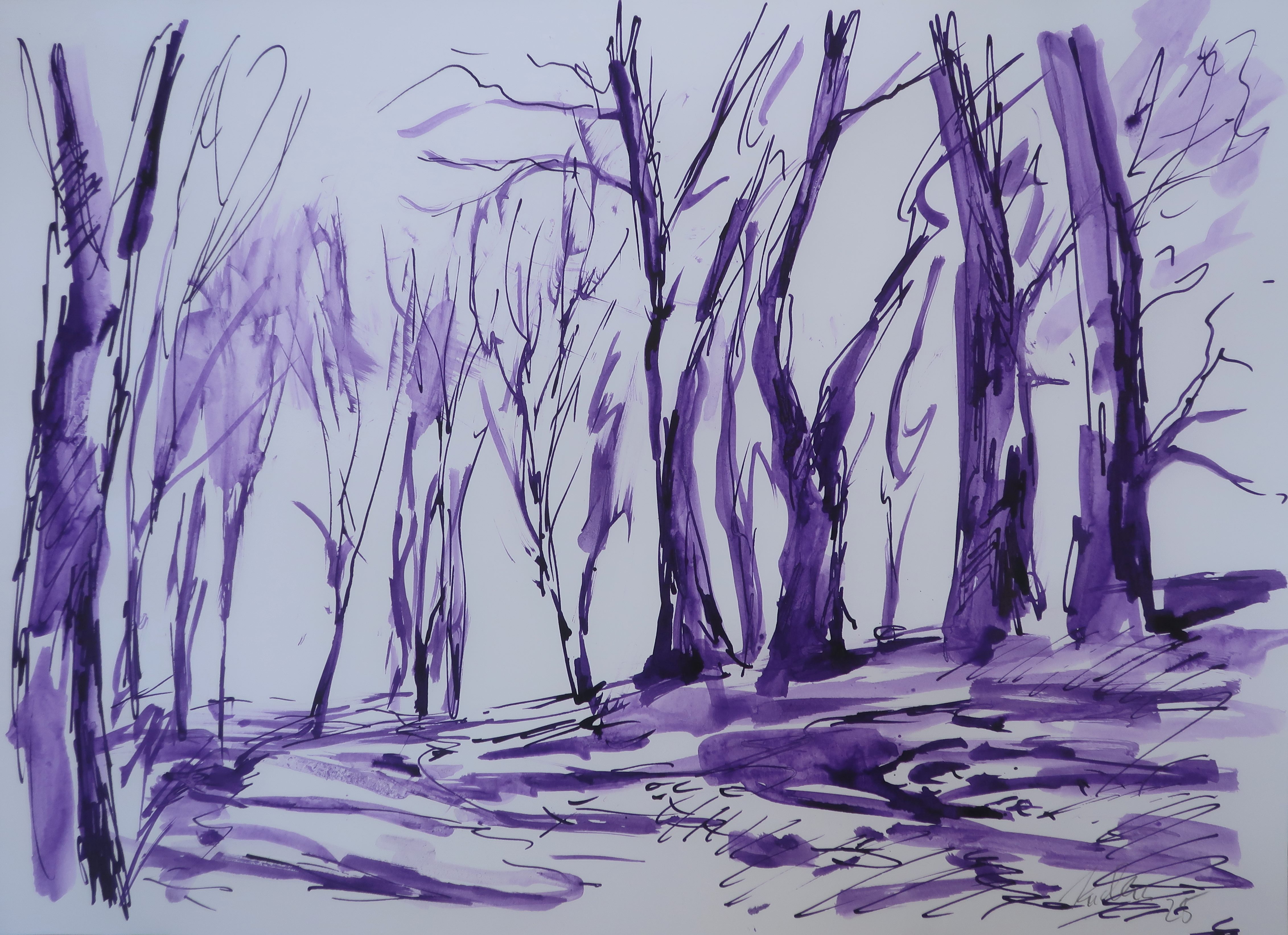 Jaro v parku (30x42 cm)