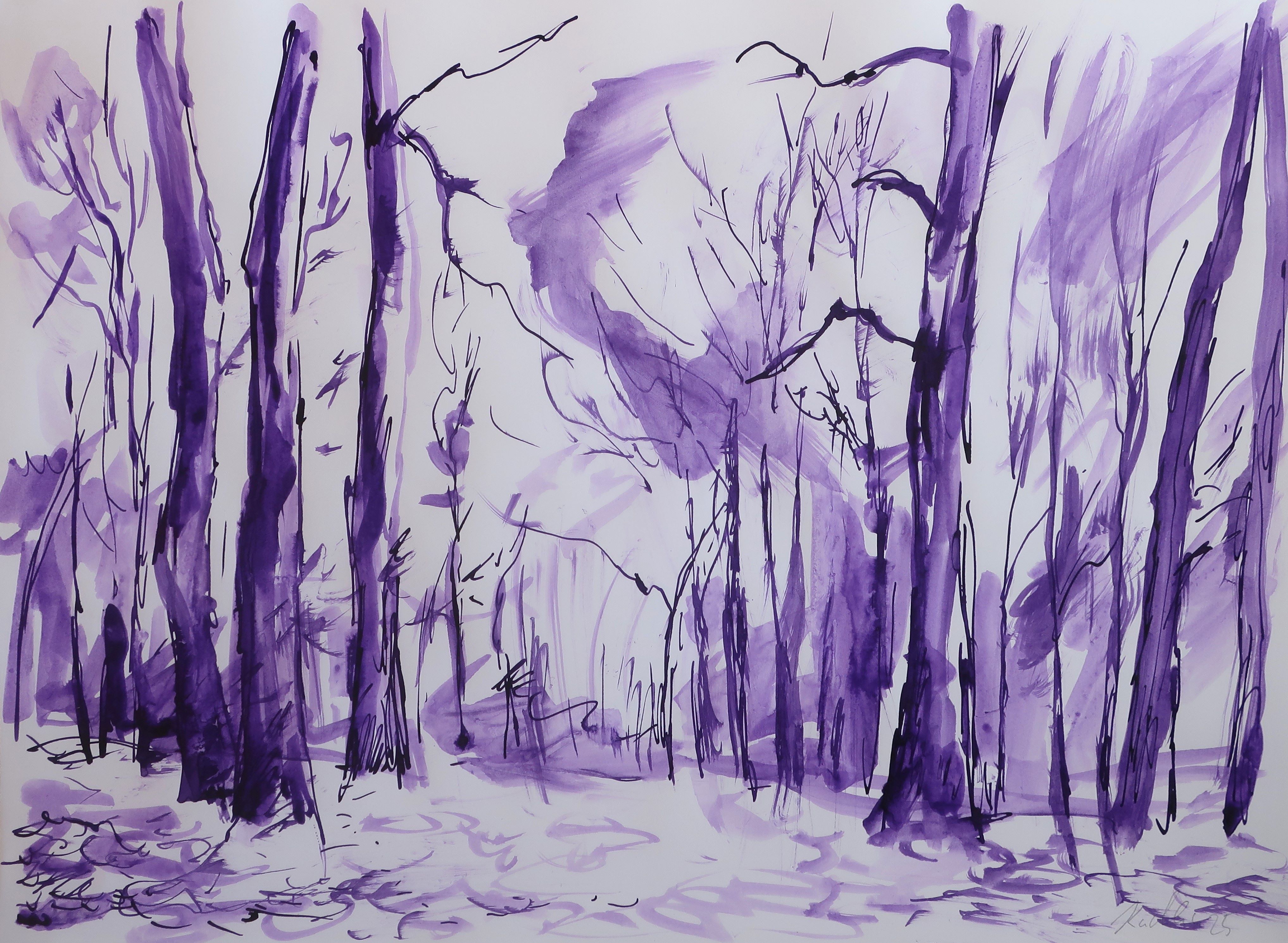 Podzimní les 1 (30x42 cm)