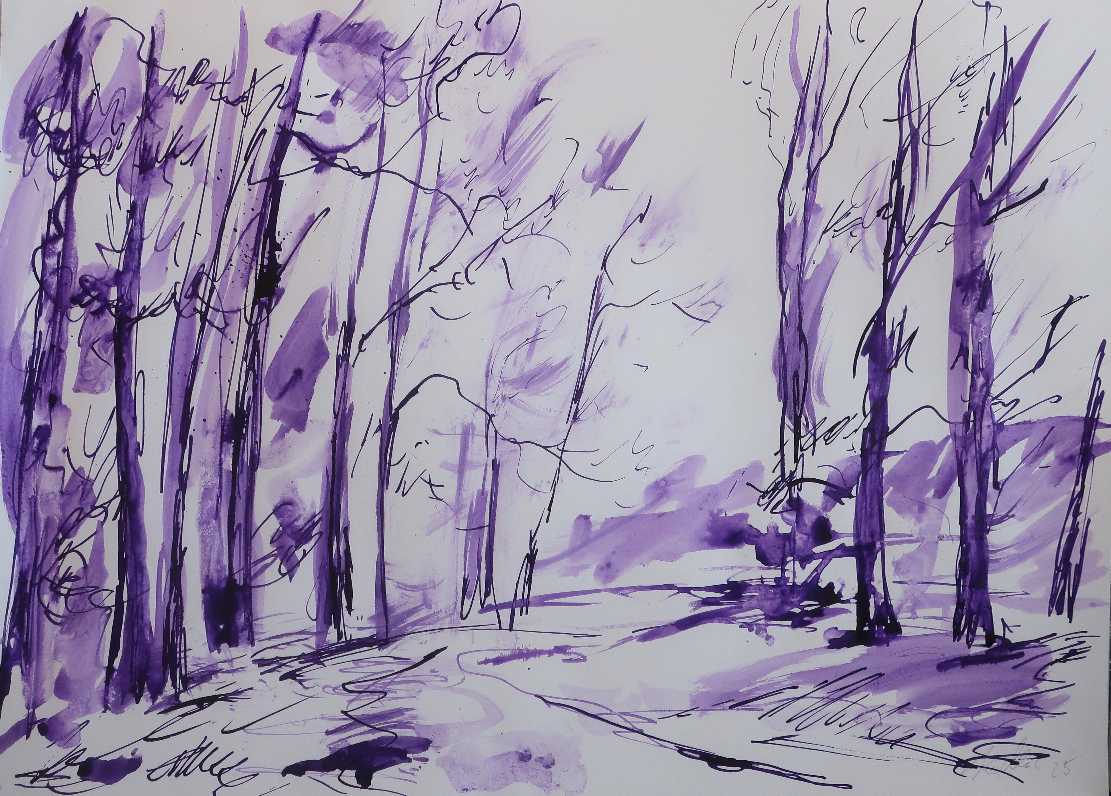 Cesta v parku (30x42 cm)