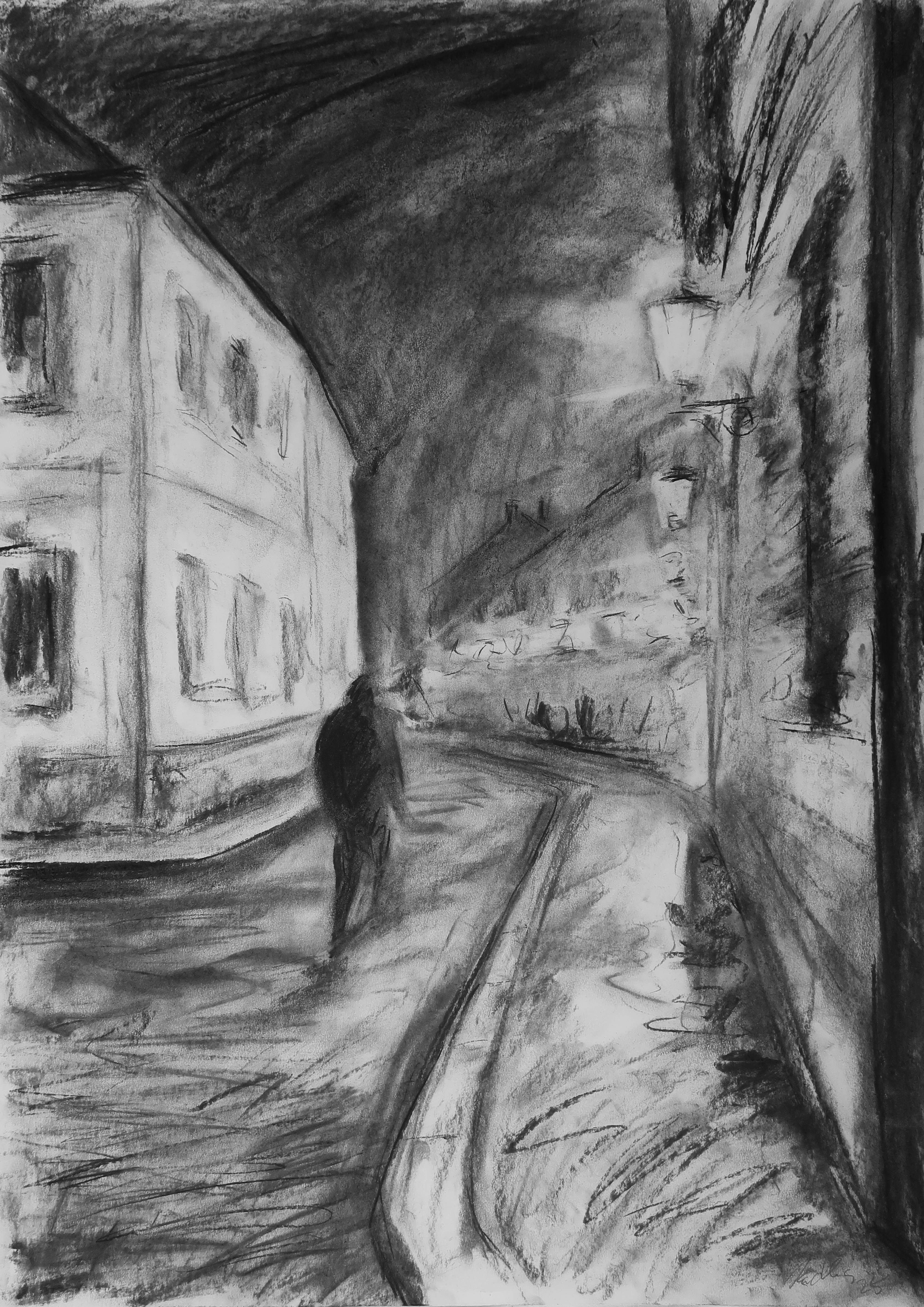 Noční chodec (84x59 cm)