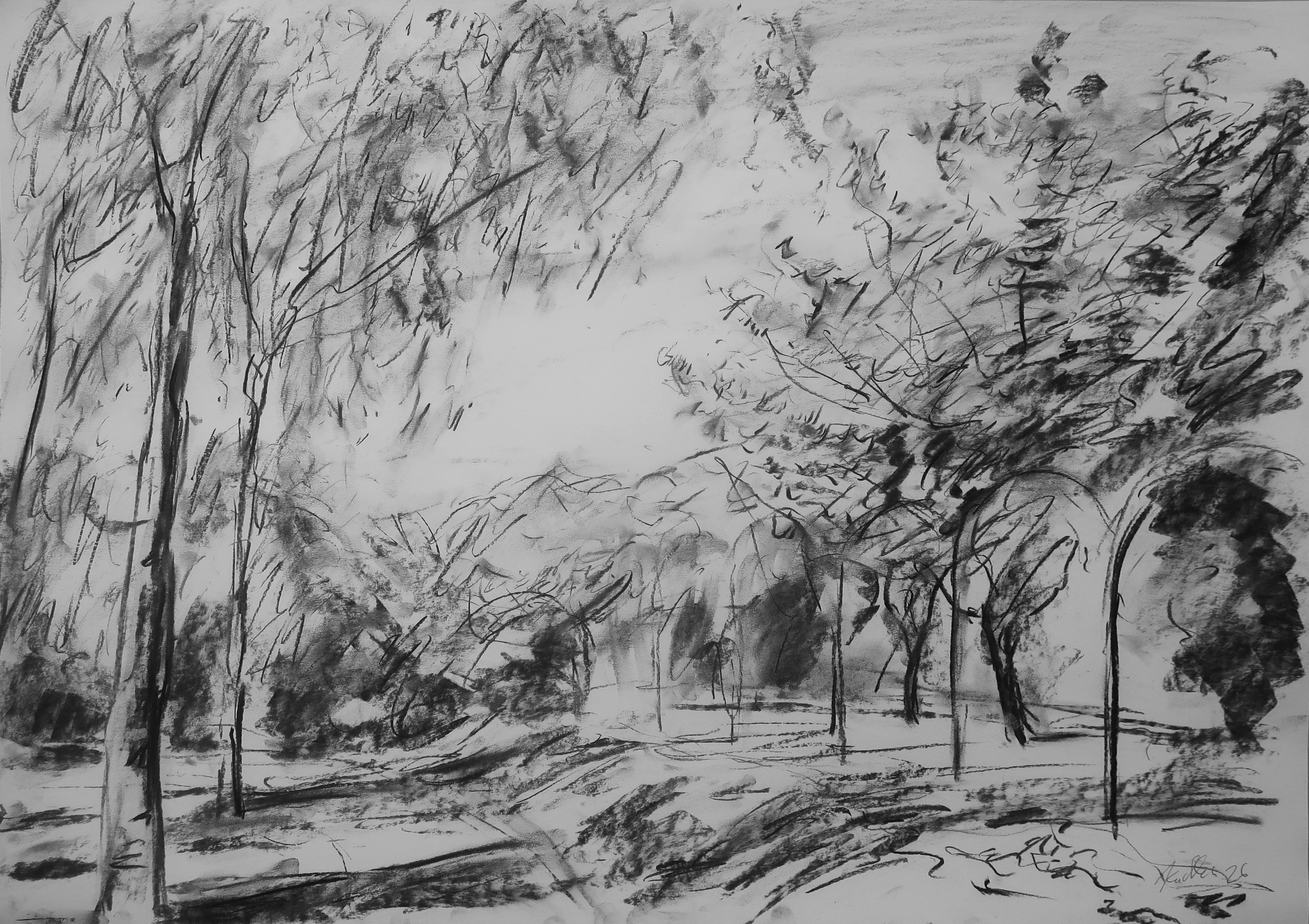 Spring in a park (59x84 cm)