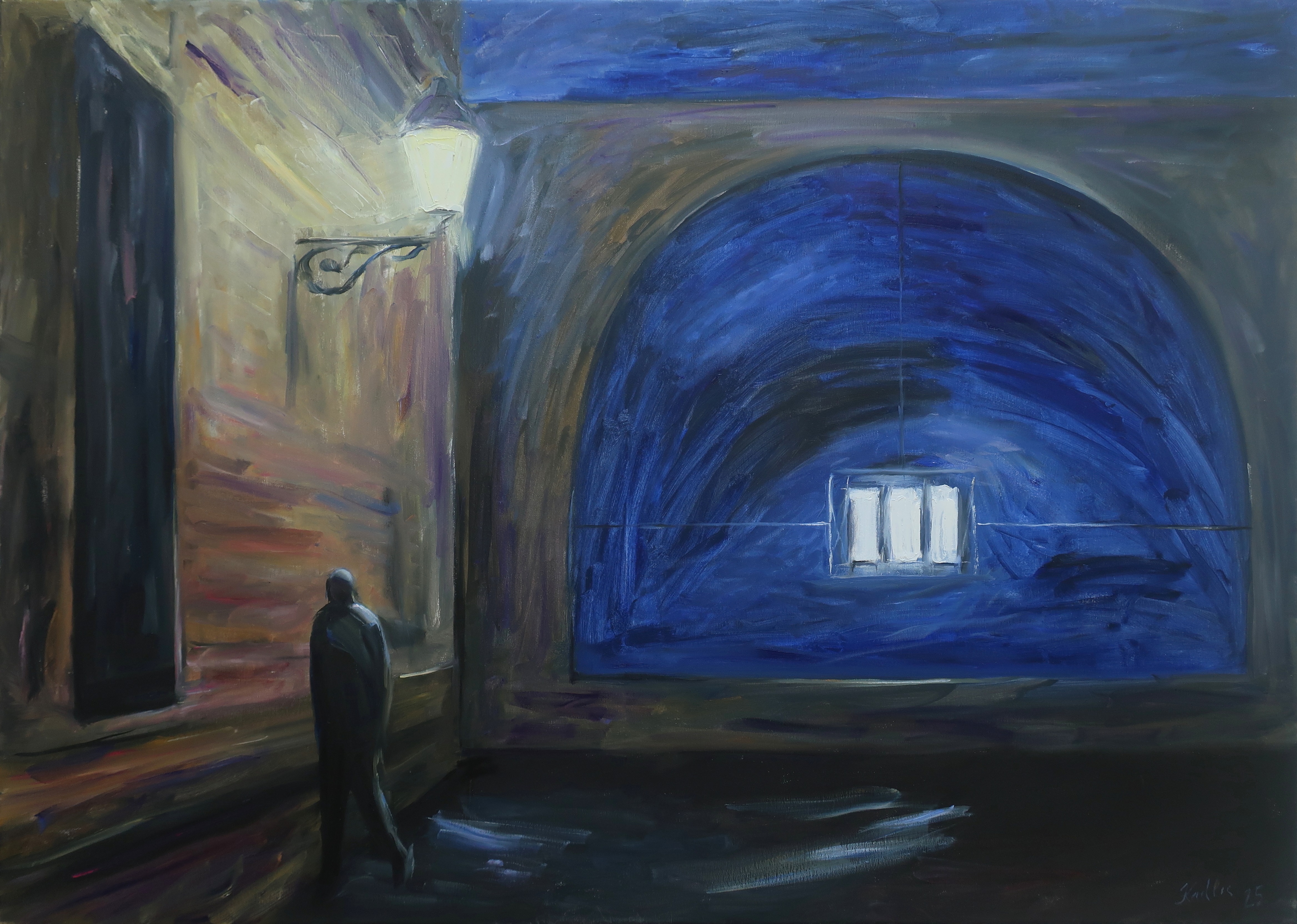 Noční chodec (100x140 cm)