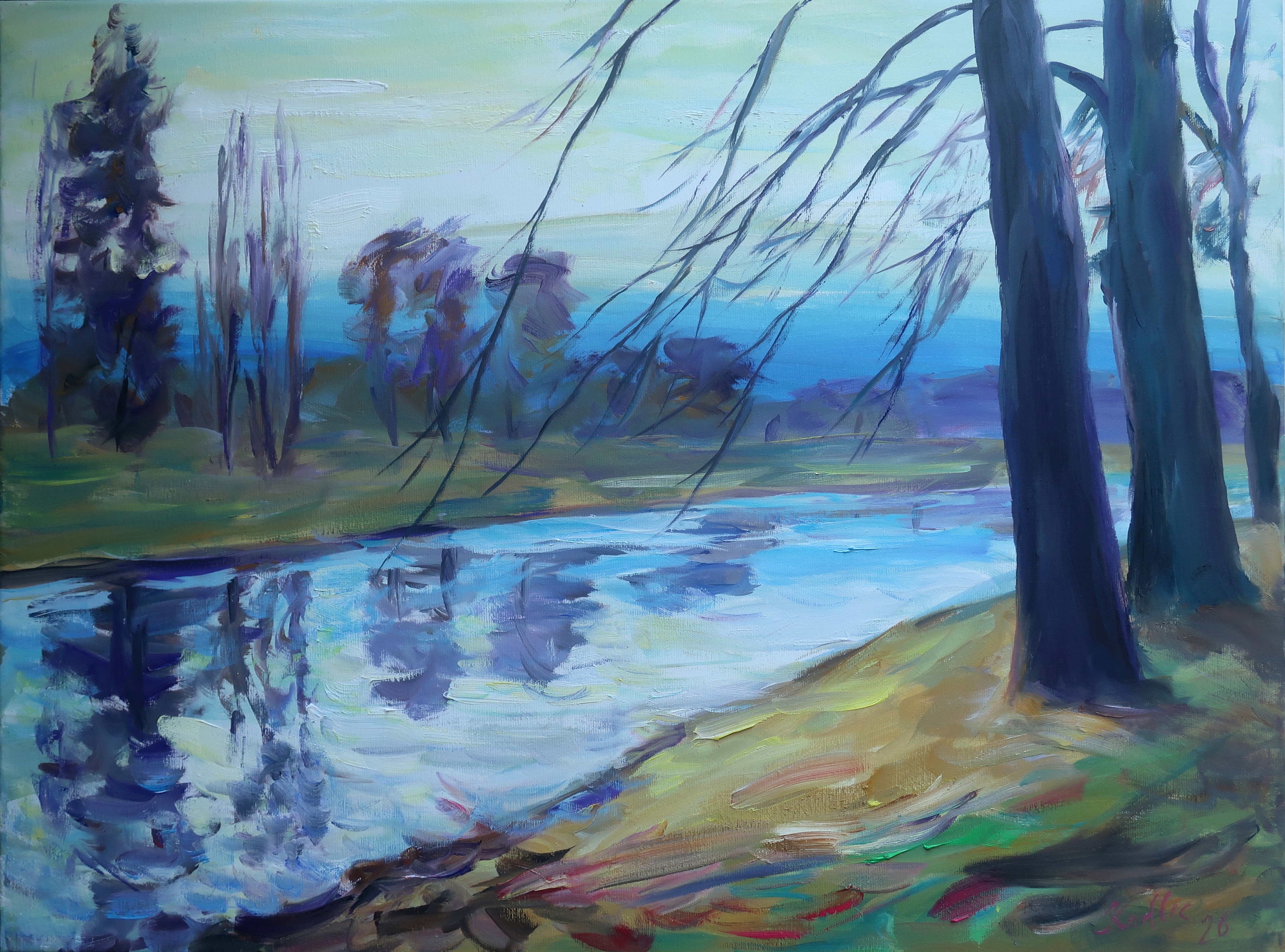 U řeky (60x80 cm)