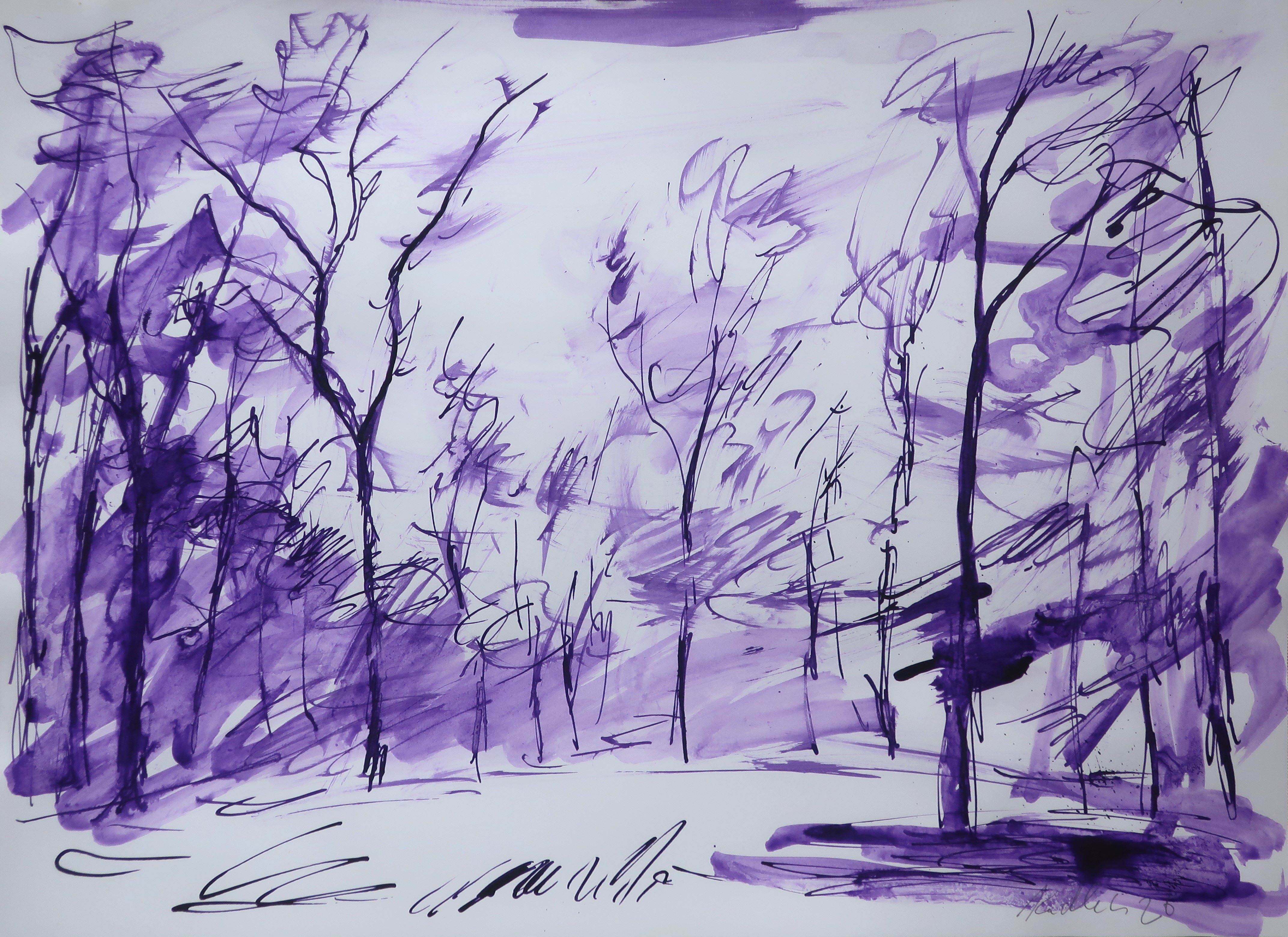 V dubovém háji (30x42 cm)
