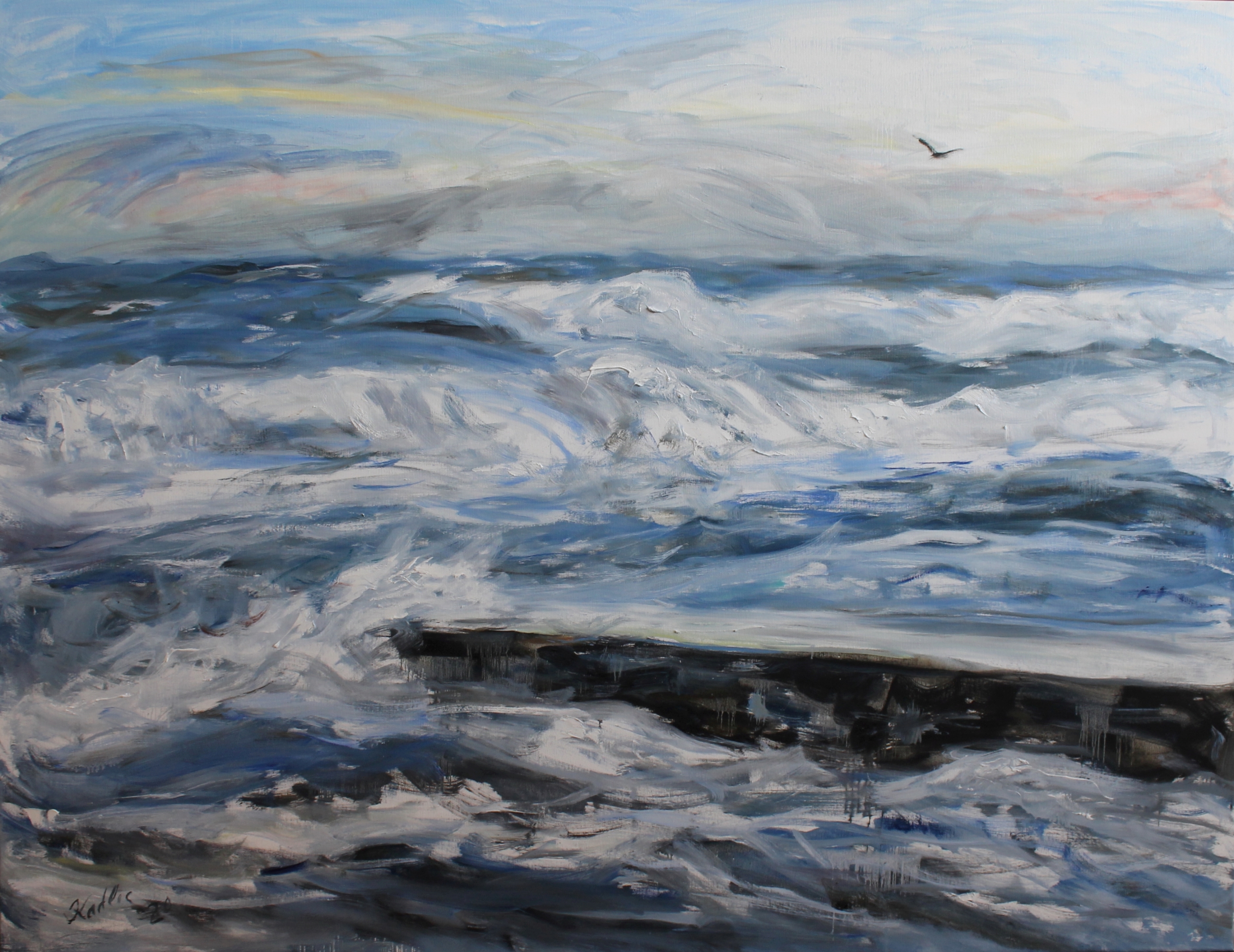 The tide (100x130 cm)