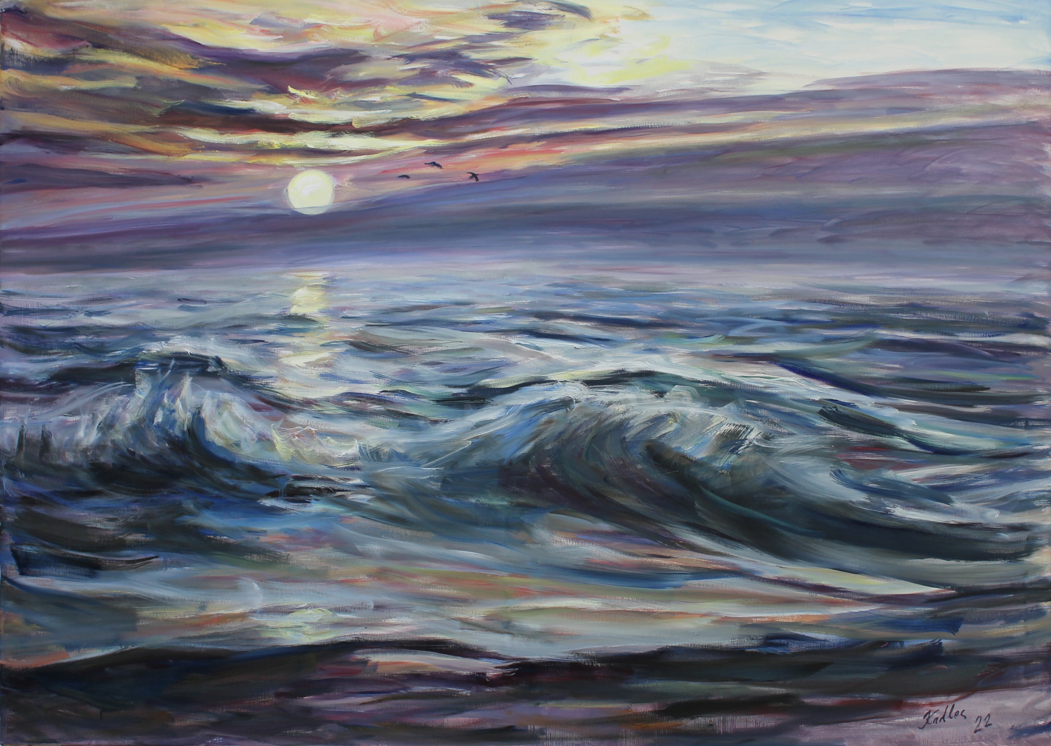 Morning by the sea (100x140 cm)